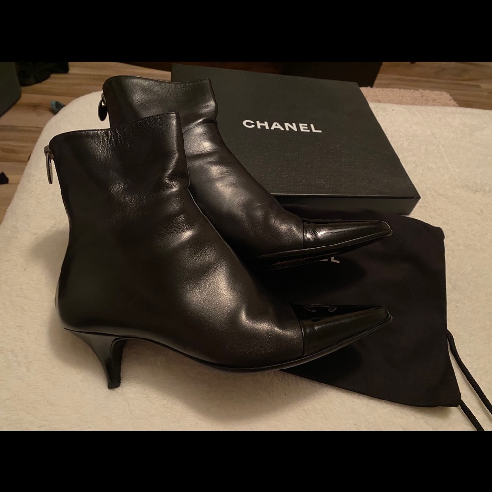 Chanel black boots